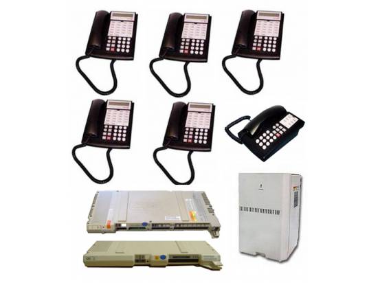 3 Line Phone System w/ Caller ID, Voicemail & 6 Phones