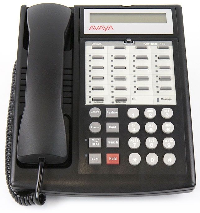 Avaya Partner MLS-18D  7311H14E-003-12' Gloss Black Handset Cord #GB1 