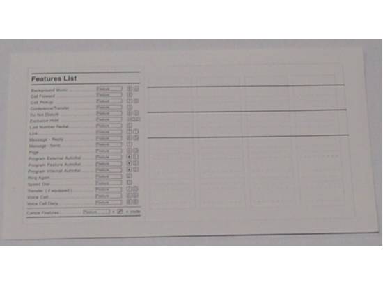 Nortel Meridian M7XXX Feature Card
