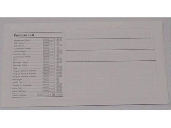 Nortel Meridian M7XXX Feature Card