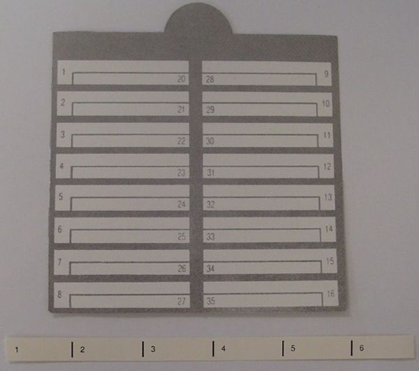 Southwestern Bell FS-900 Paper Label