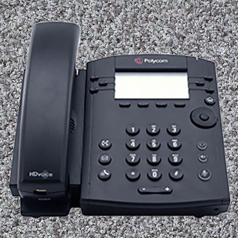 Polycom VVX 300 IP Phone No Power Supply (PoE)