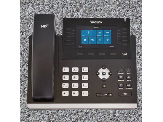 Yealink T46G IP Phone No Power Supply (PoE)